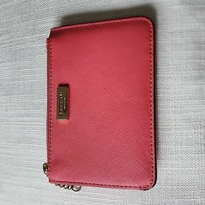Used pink Kate Spade card/change wallet‎